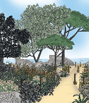 France seaside landscape wallpaper