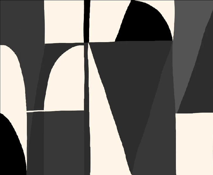 Memphis style black wallpaper