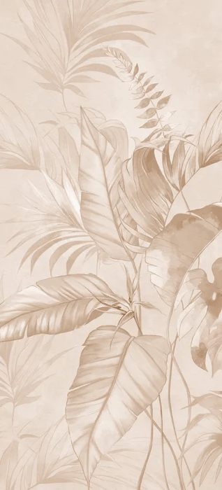 Elegant powdered jungle wallpaper