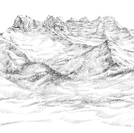 Papier peint montagne Suisse - Les dents du midi - Muralconcept