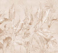 Elegant powdered jungle wallpaper