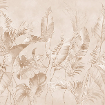 Elegant powdered jungle wallpaper