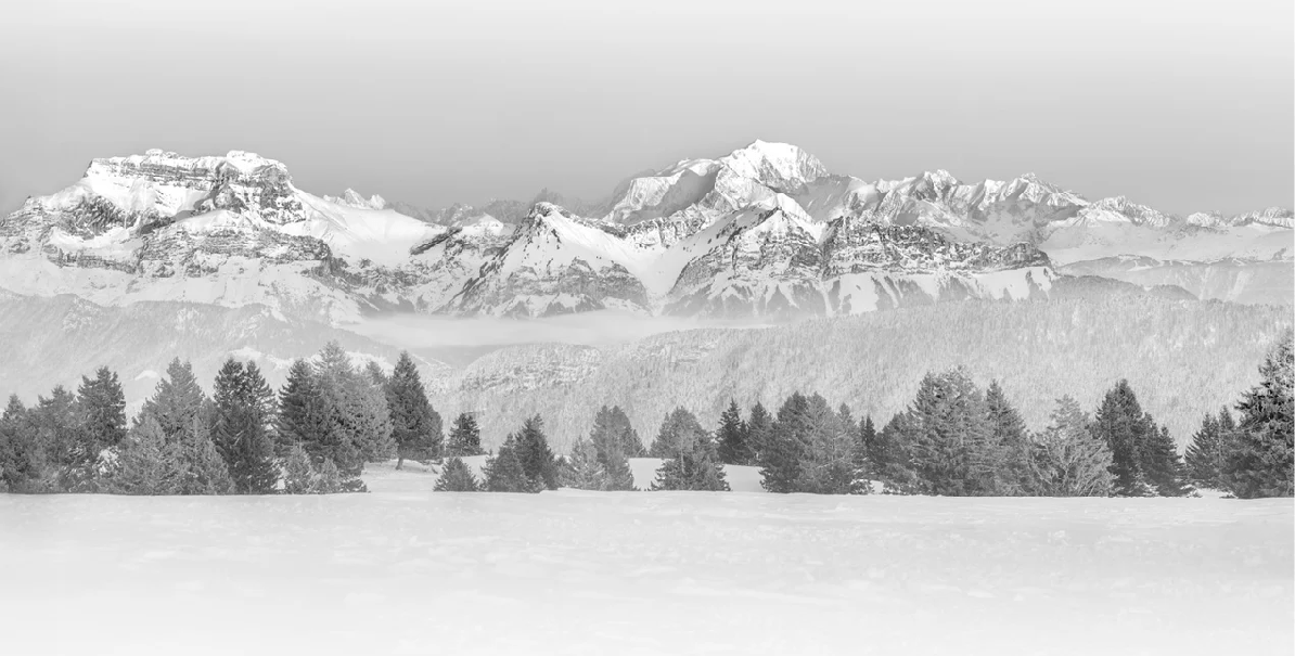 Photo wallpaper - La Tournette and beyond