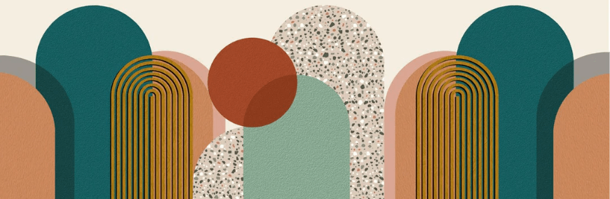 Trendy graphic art pop wallpaper