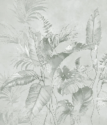 Elegant sage jungle wallpaper