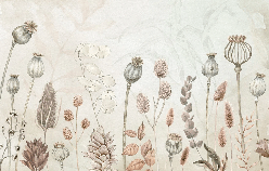 Papier peint automne des fleurs, XXL, tendance