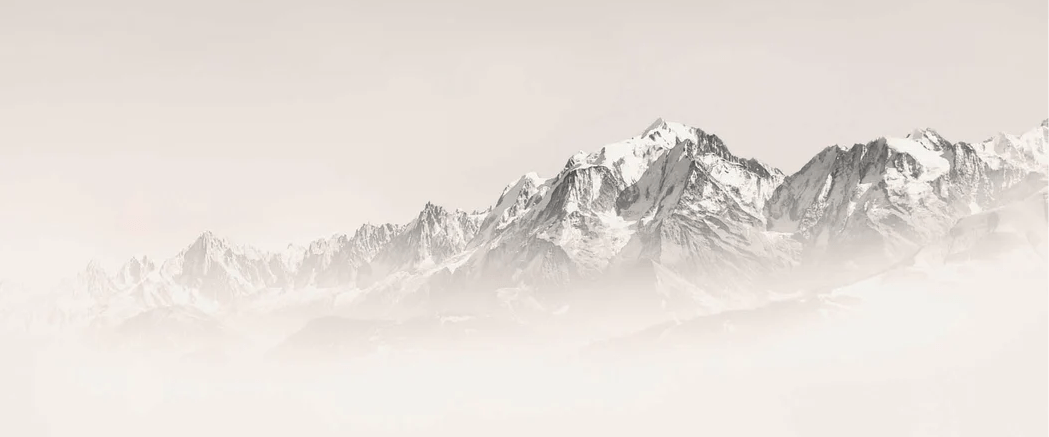 Papier peint Mont Blanc dans la brume sépia, XXL, tendance