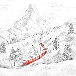 Panoramic wallpaper Mont Cervin