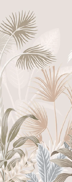 Terracotta jungle panoramic wallpaper