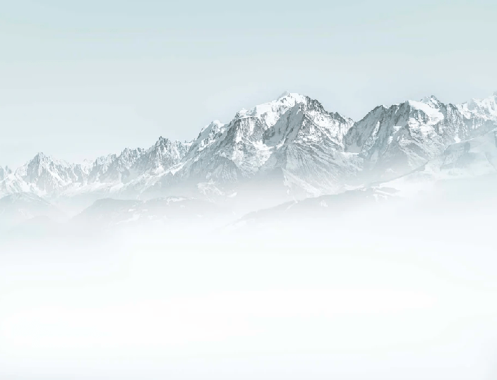 Mont Blanc in the blue mist wallpaper