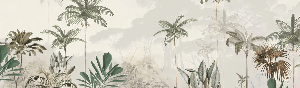 Papier peint panoramique jungle eden vert, XXL, tendance