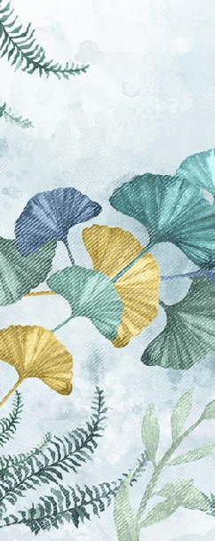 Papier peint wc ginkgo biloba japon, XXL, tendance