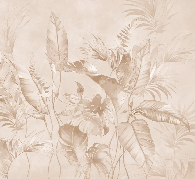 Elegant powdered jungle wallpaper