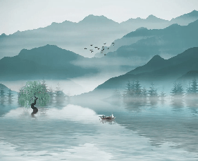 Wallpaper between mountains and lakes