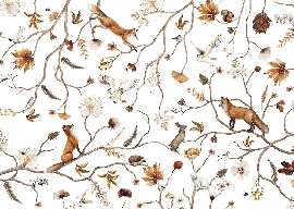 Children's forest adventure wallpaper