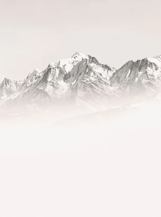 Foggy morning wallpaper Mont Blanc