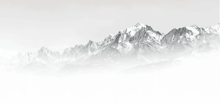 Mont Blanc in the Mist Wallpaper in Black and White