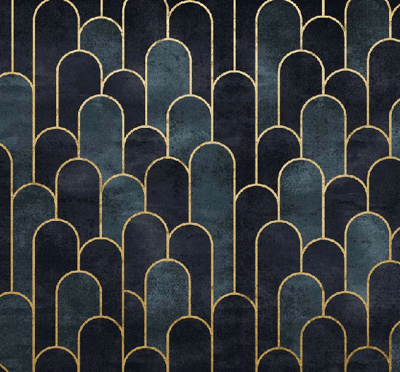 Papier peint dark blue chic - Muralconcept