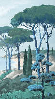 Papier peint balade dans les calanques - Muralconcept