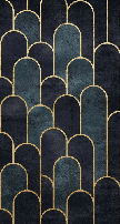 Dark blue chic wallpaper