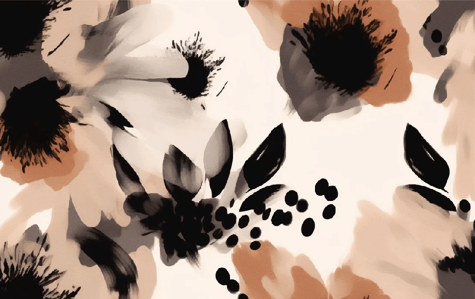 Hypnotic flower wallpaper