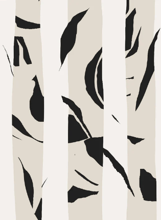 Bichrome stripe wallpaper