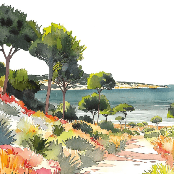 Summer air panoramic wallpaper