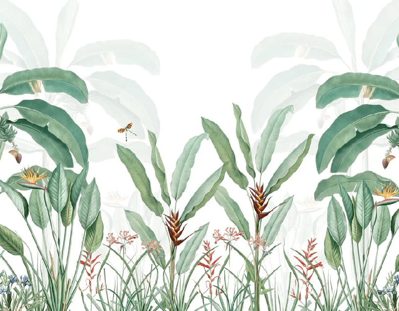 Tropical panoramic wallpaper