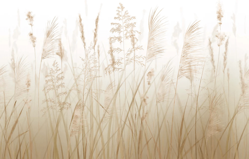 Wheat field flower wallpaper