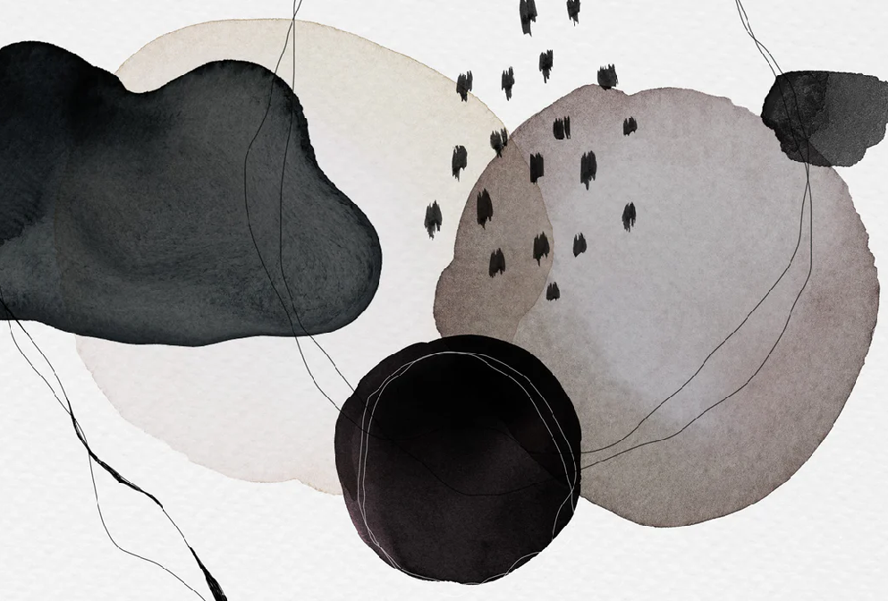 Papier peint moderne aquarelle