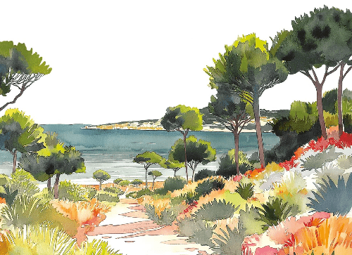 Summer air panoramic wallpaper