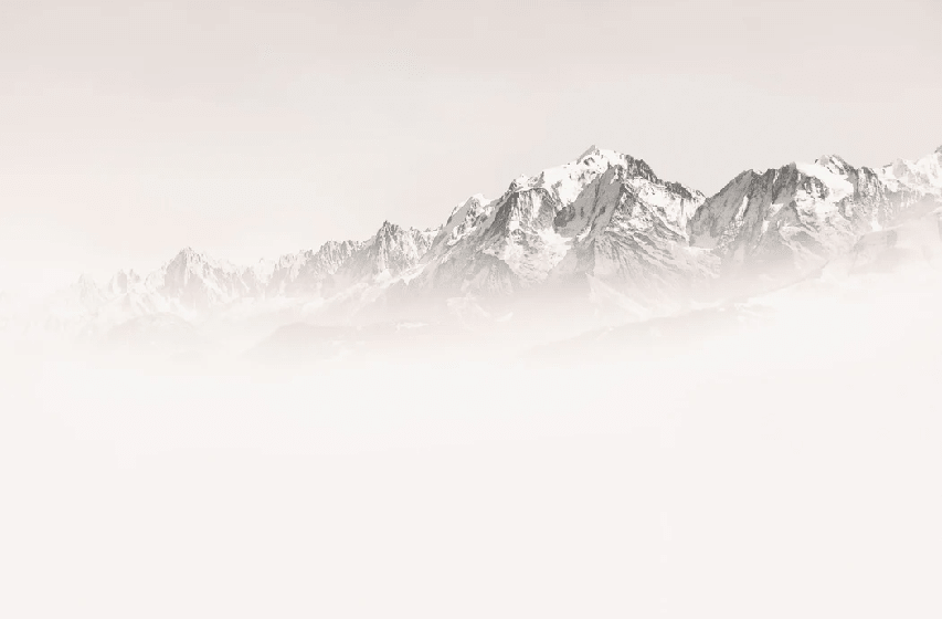 Papier peint matin brumeux Mont Blanc - Muralconcept