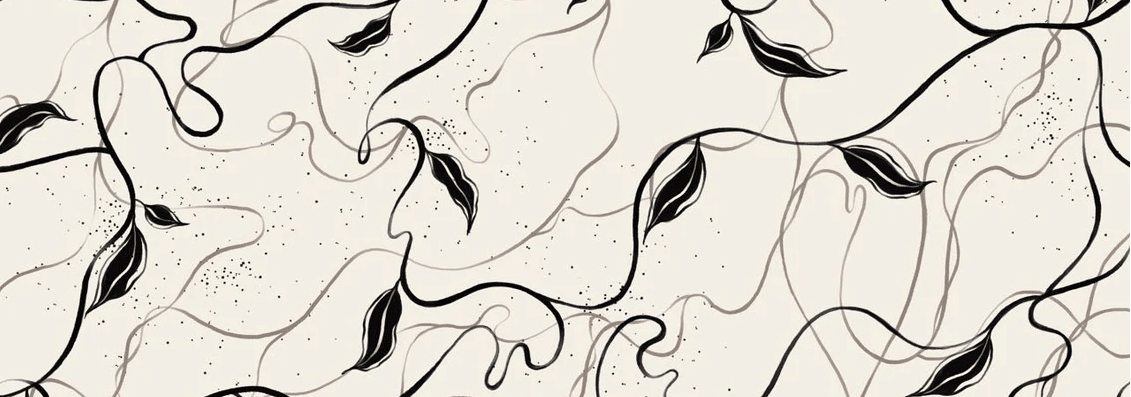 Papier peint végétal -  Lignes greige - Muralconcept