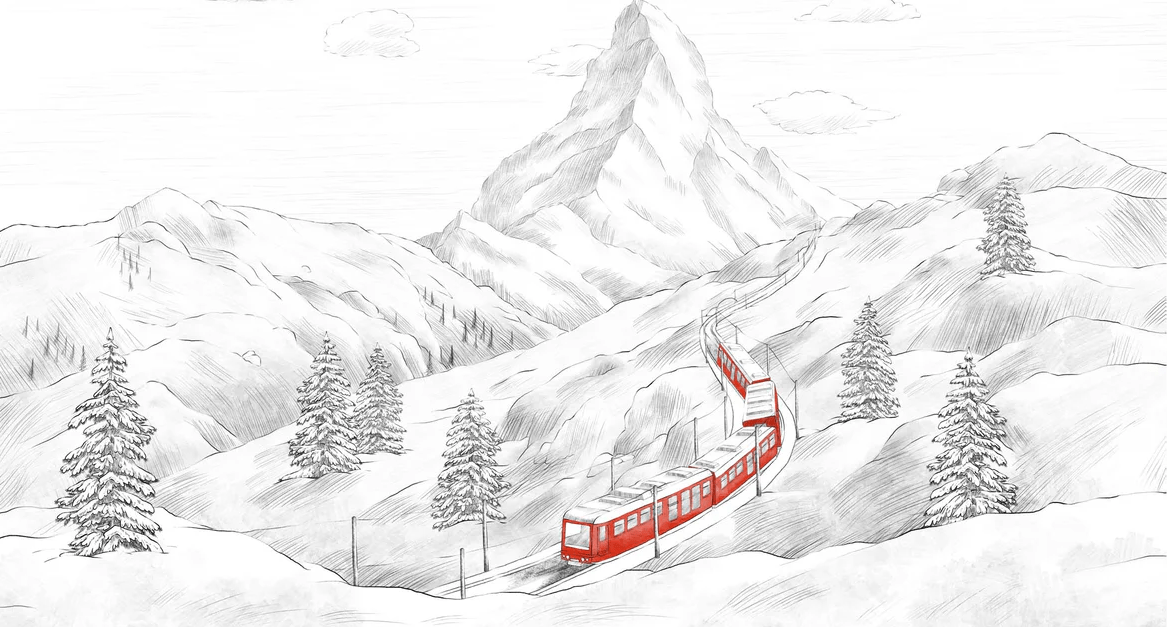 Panoramic wallpaper Mont Cervin