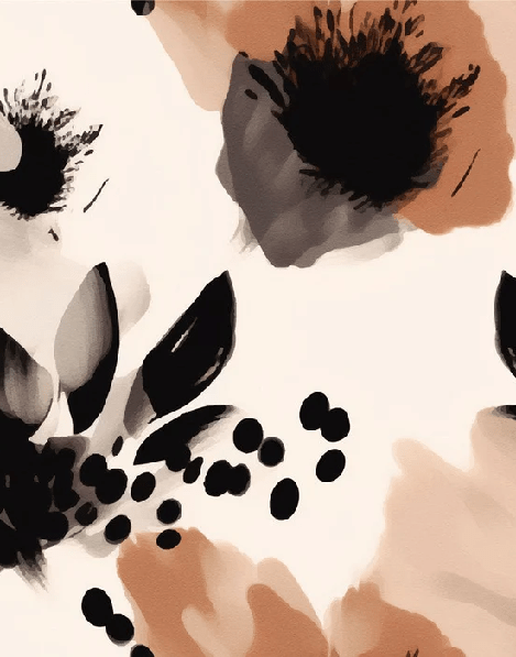 Papier peint fleur hypnotique - Muralconcept