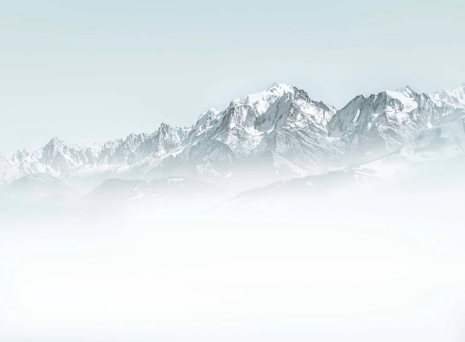 Mont Blanc in the blue mist wallpaper