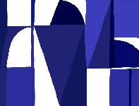 Memphis style blue wallpaper