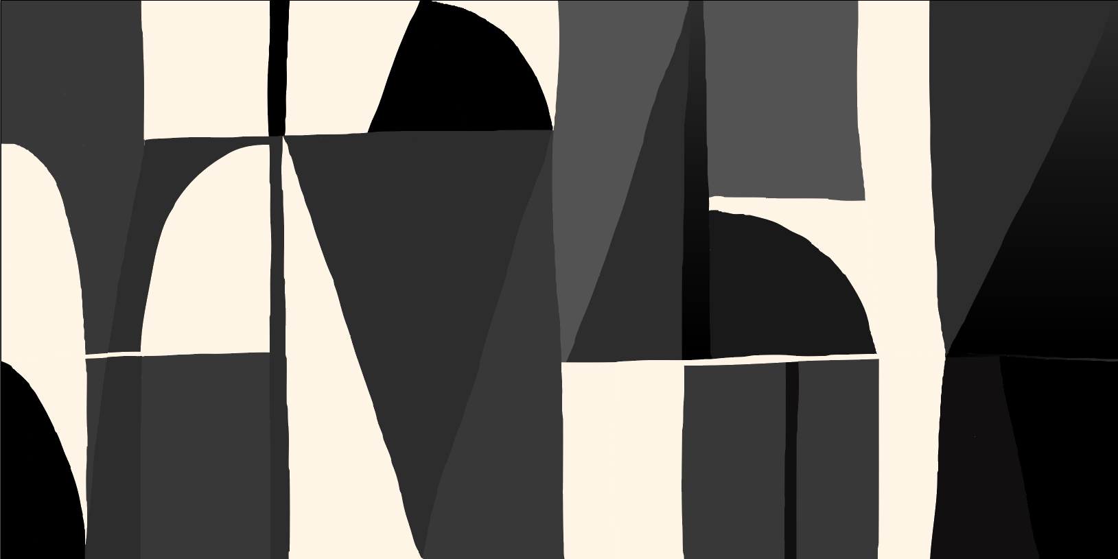 Papier peint Memphis style noir, XXL, tendance