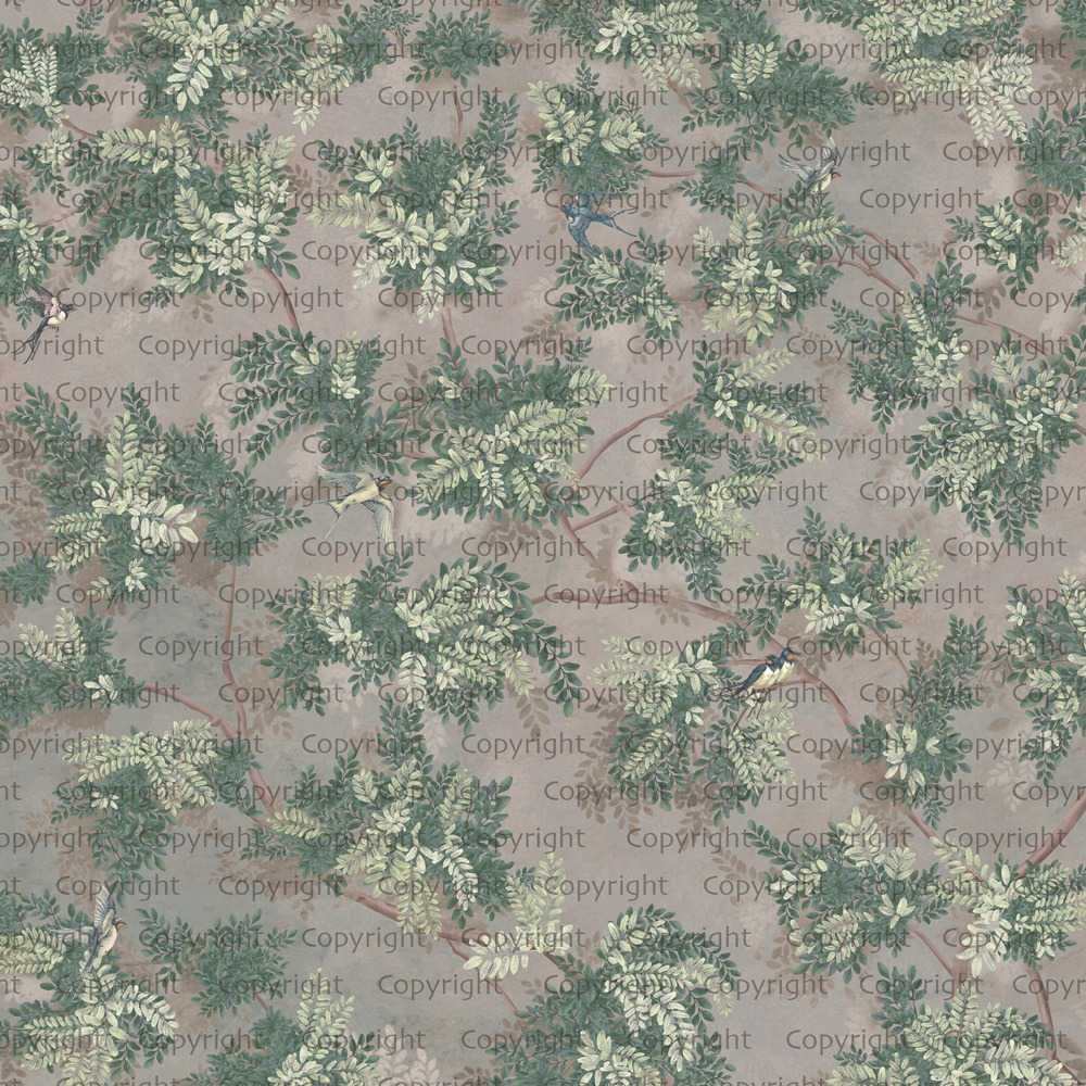 Papier peint branches et feuillages, XXL, tendance