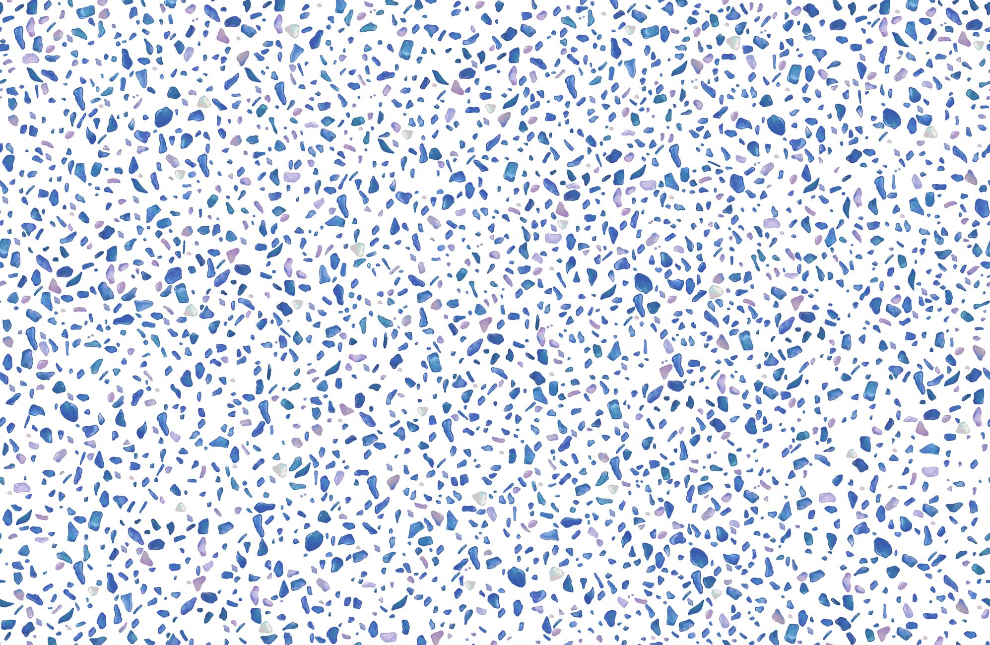 Papier peint effet terrazzo indigo, XXL, tendance