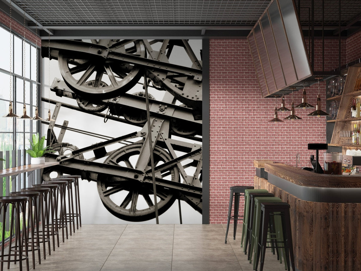 Industrial-style wallpaper