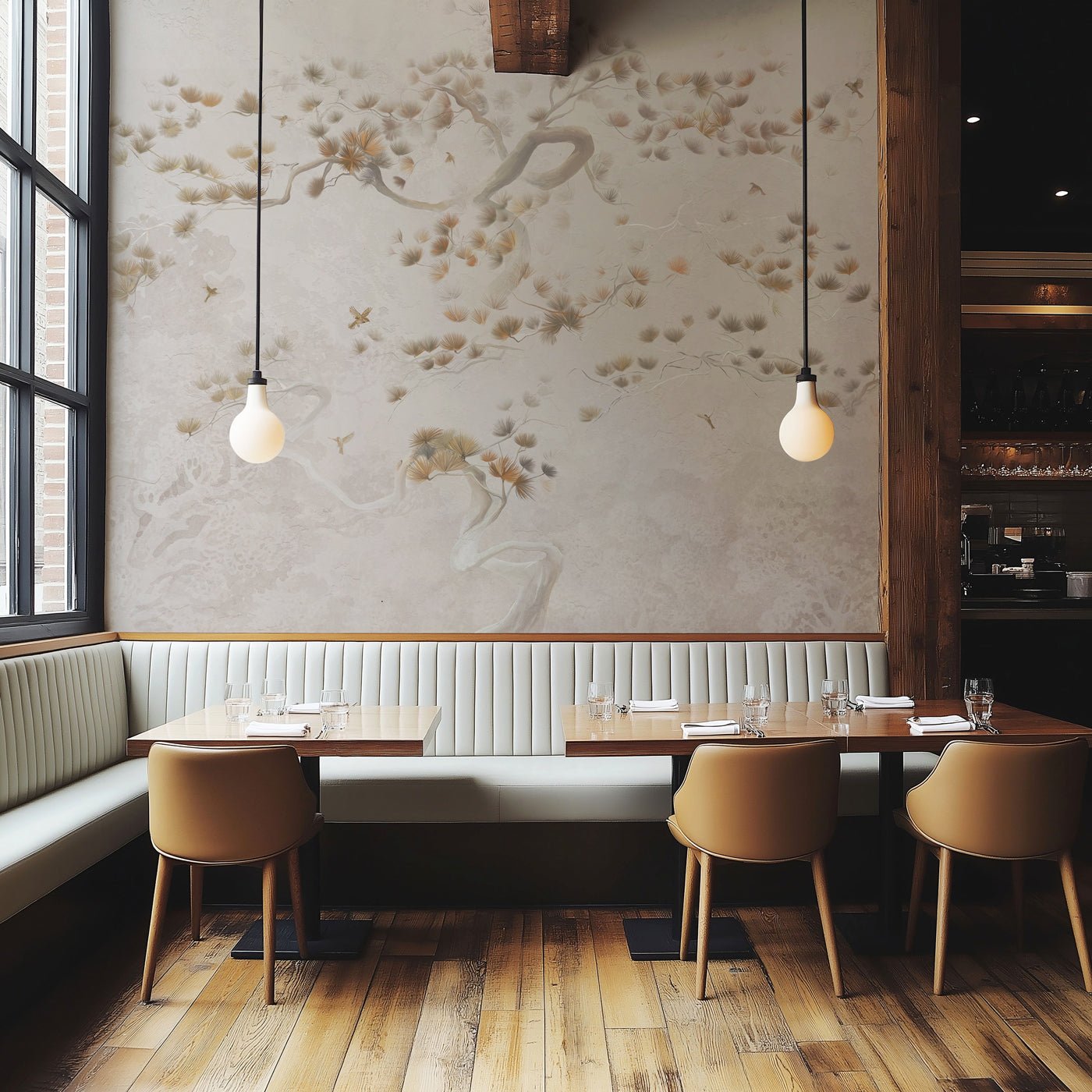 decoration pour une salle de restaurant
