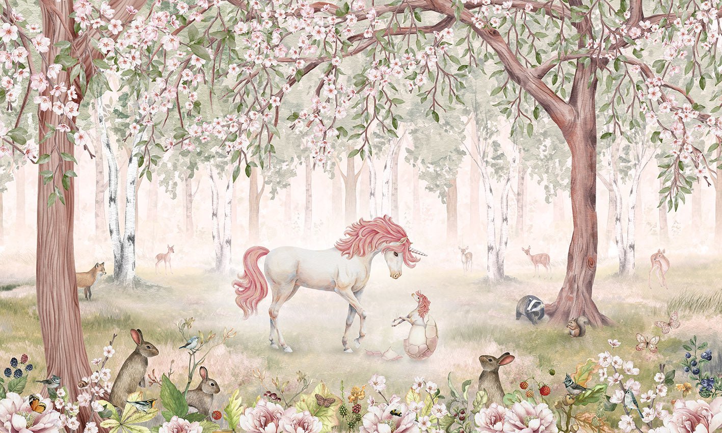 Papier peint licorne féerique fille, XXL, tendance