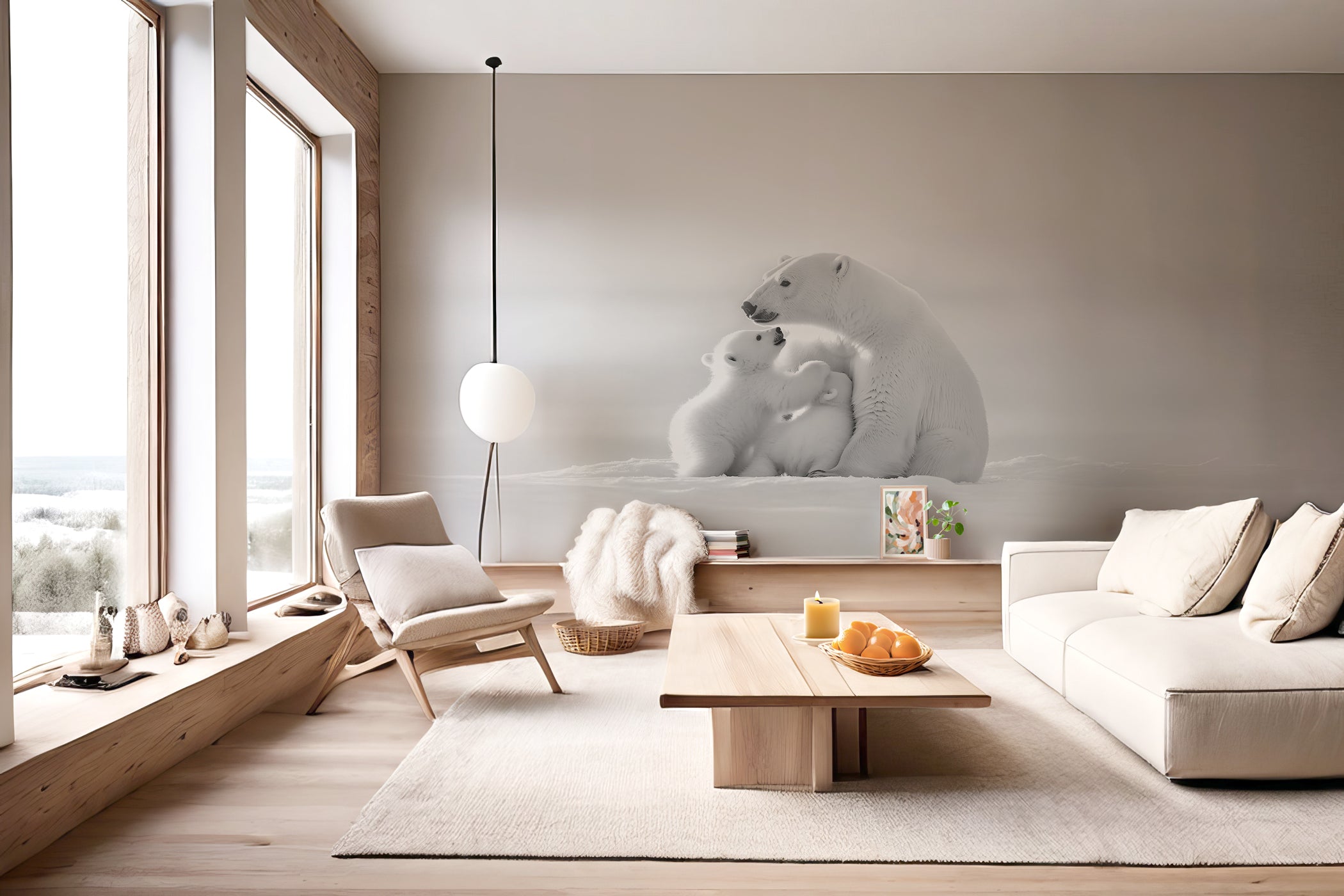 Papier peint panoramique - Horizon arctique, XXL, tendance