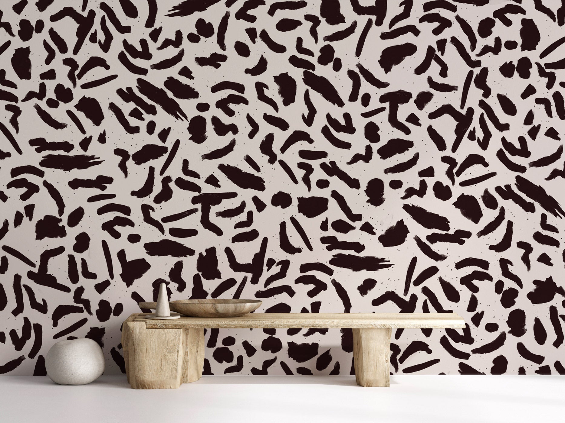 Papier peint artistic form, mural concept, tendance