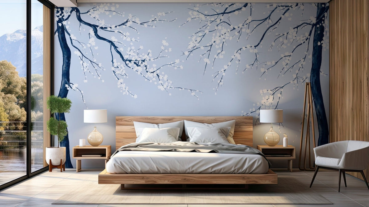 Sakura flower panoramic wallpaper