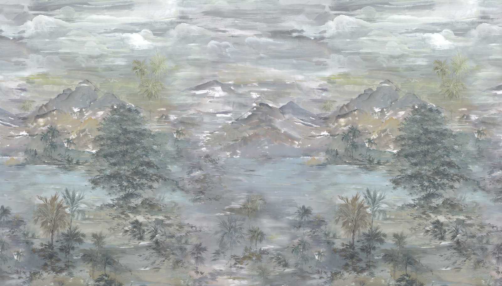 Papier peint paysage tendance peinture, XXL, tendance