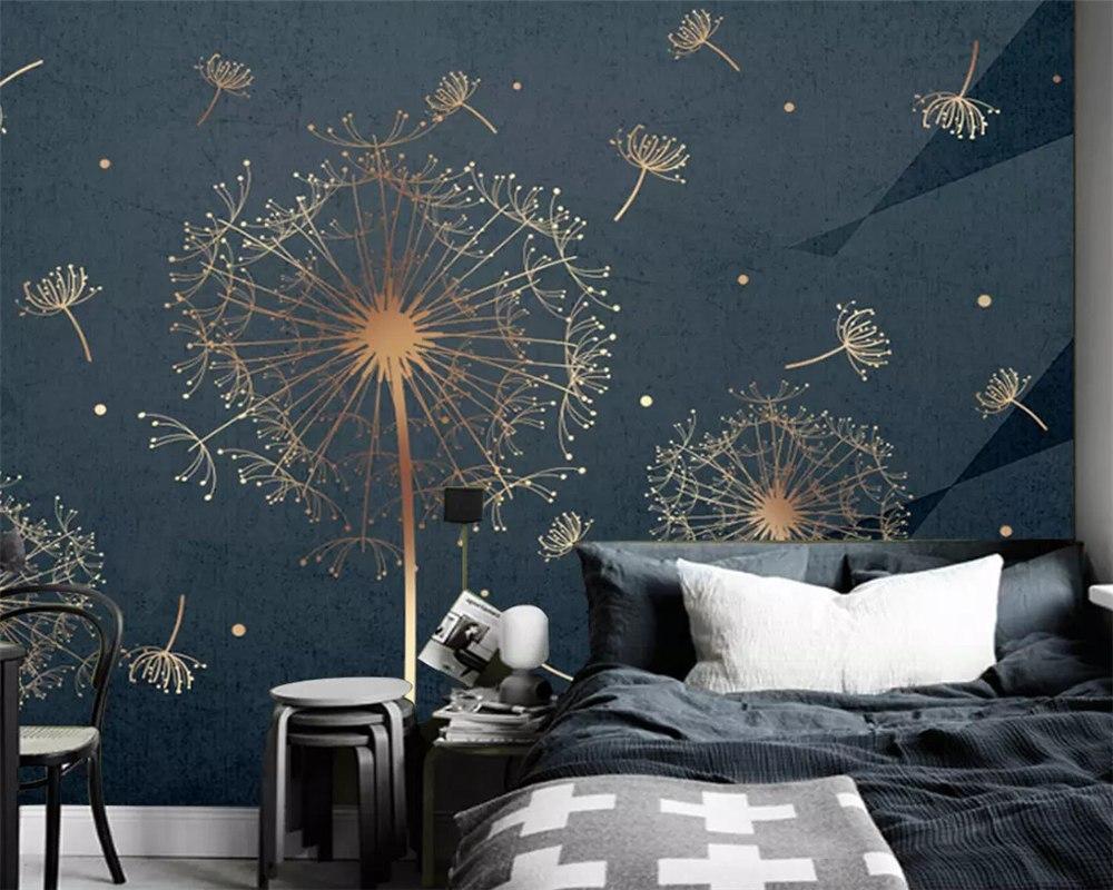Dandelion & Deep Blue wallpaper