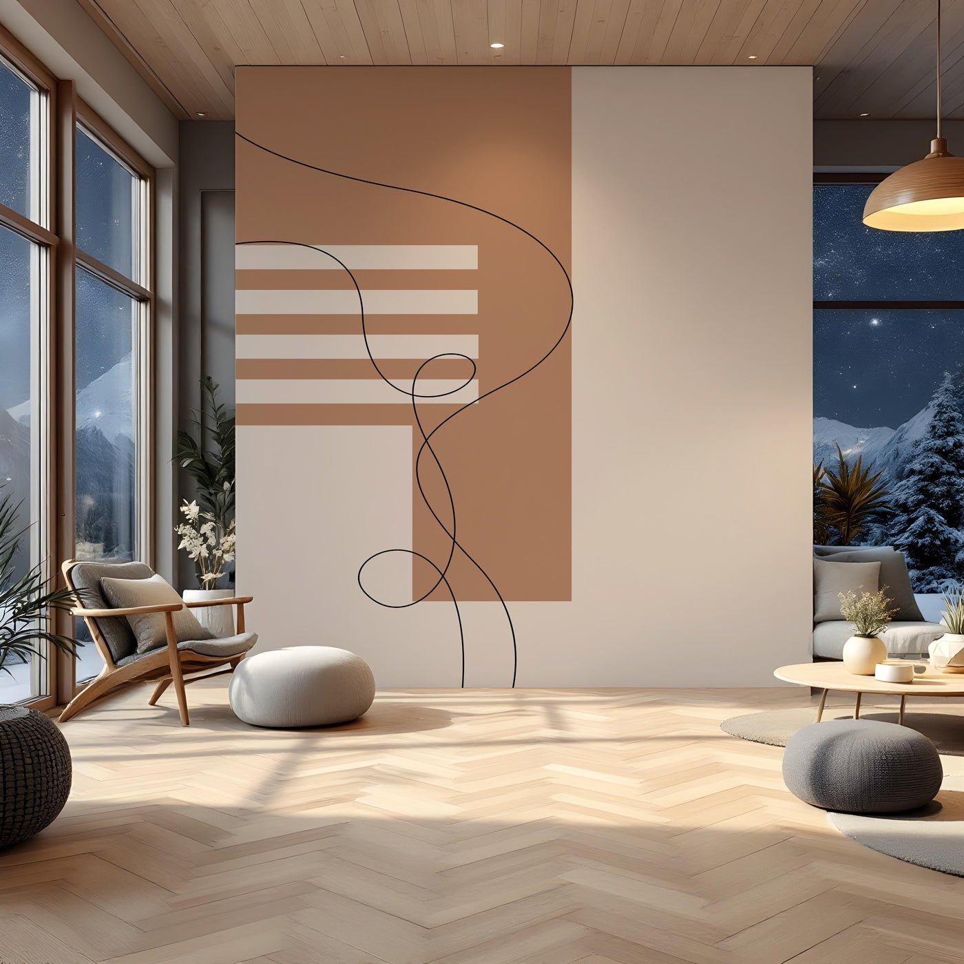 Papier peint design cosmos, XXL, tendance