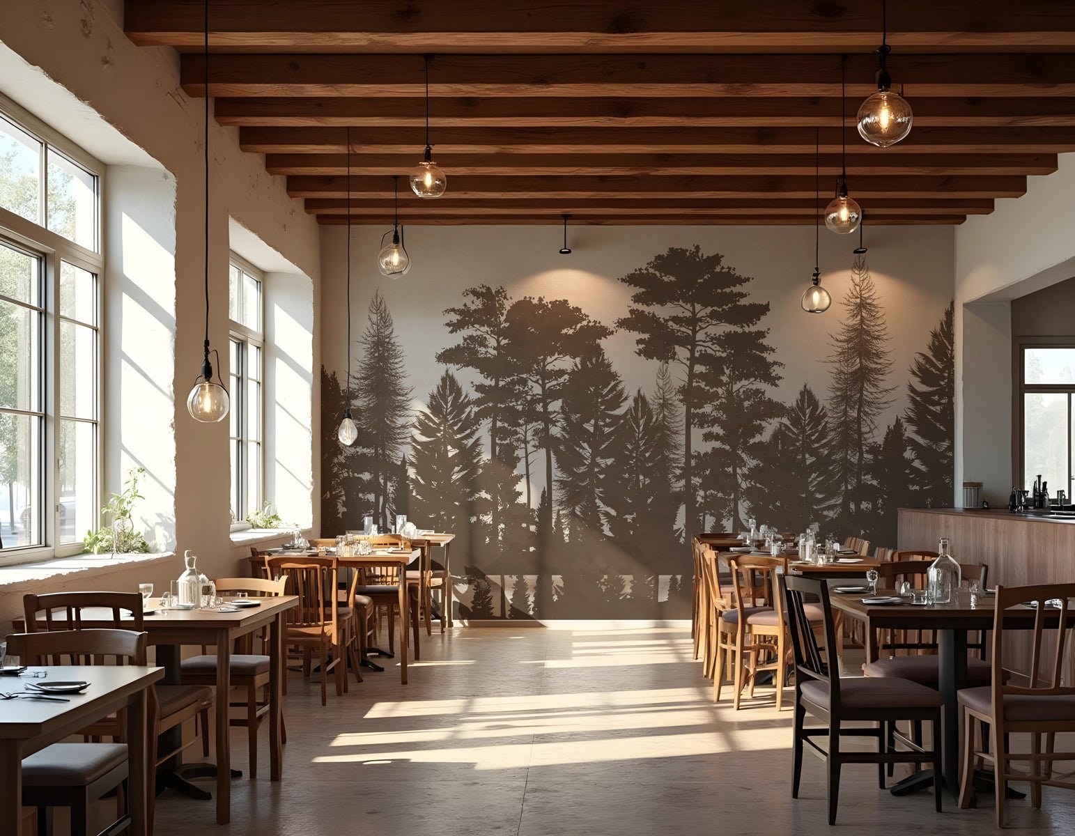 décoration murale pour restaurant